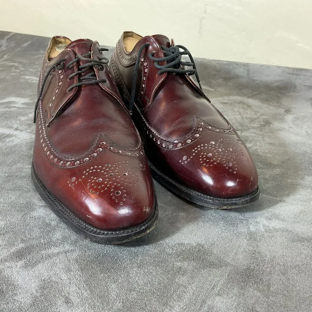 Church’s Of England 9.5 F Ox blood Calf Medallion Toe Men’s Dress Shoes 10.5 D
